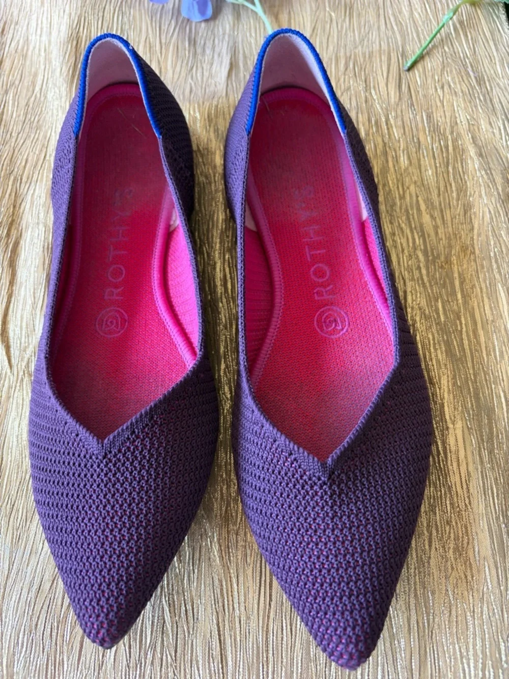 Rothy’s The Flat in Berry Lattice Retired Color Size size 7.5
